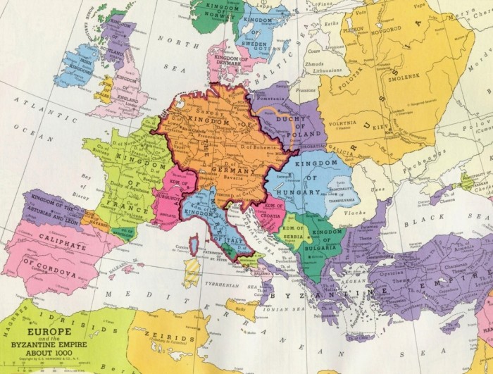 Europe in 1000 AD. / Google