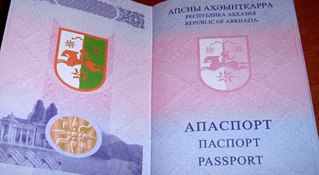 An Abkhazian passport (Source: Abkhaz World)