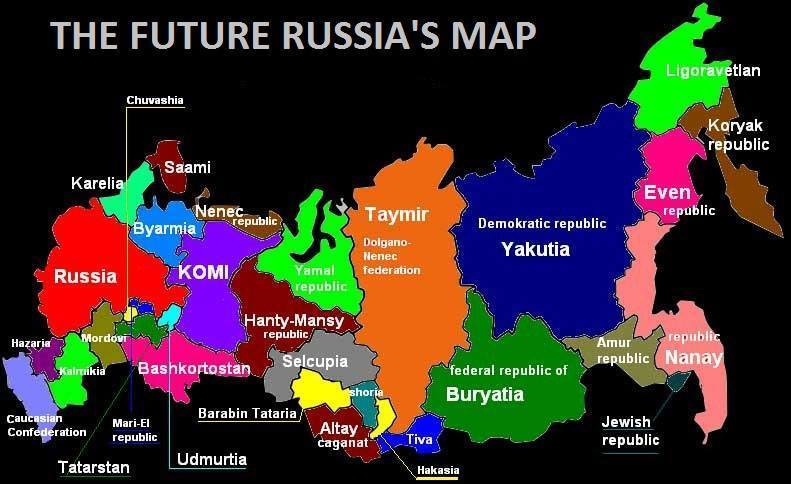 THE FUTURE RUSSIA’S MAP
