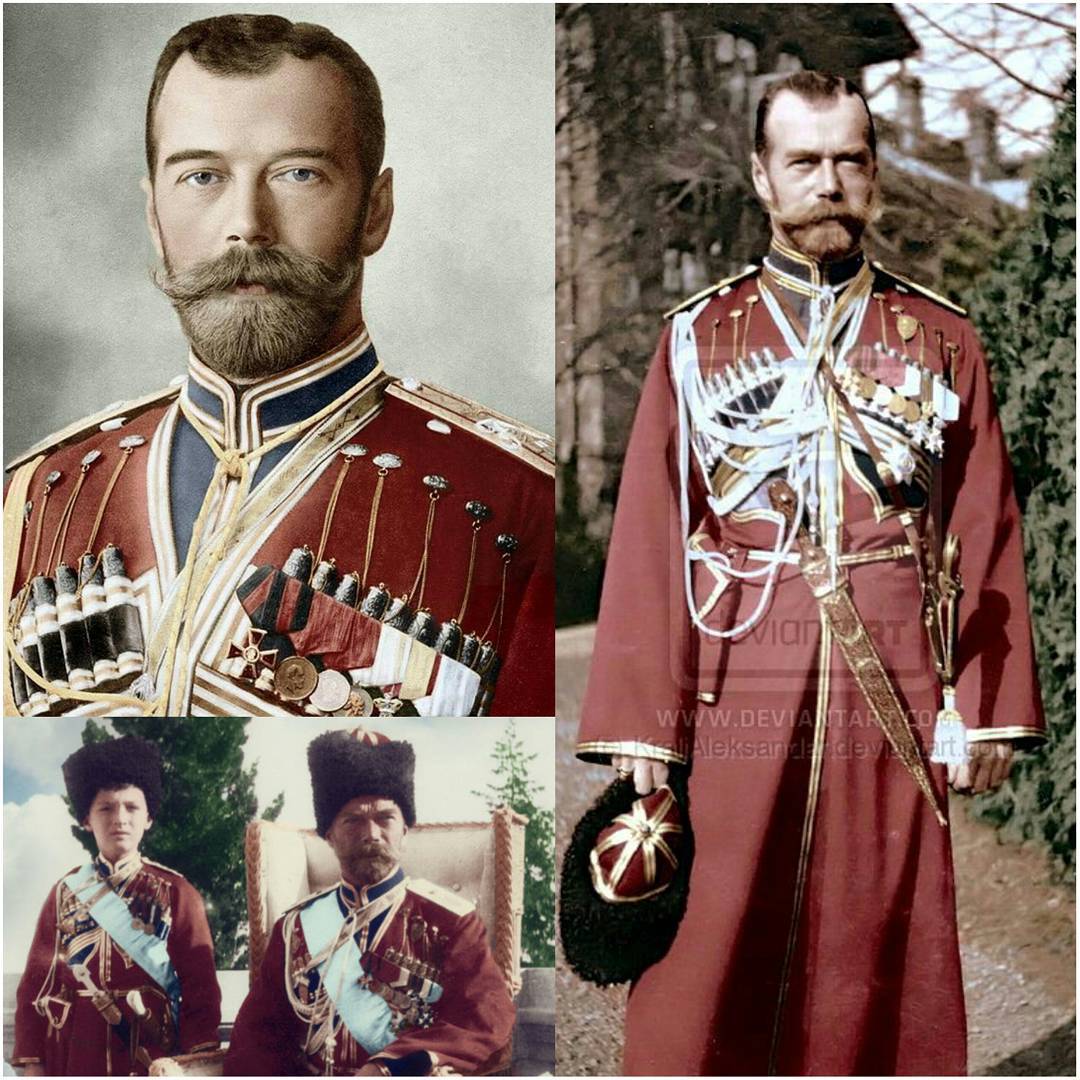 Russian Emperor, Nicholas II in a Circassian Fashion.
